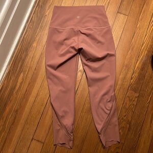 Size 6 Mauve Lululemon 3/4 Leggings